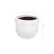 Hello Honey® 9" White Bubble Design Top Terracotta Planter